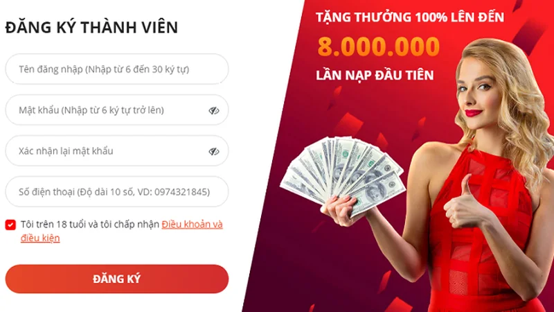 Hướng dẫn anh em nạp tiền vào tài khoản Mega 6/45 mới đăng ký